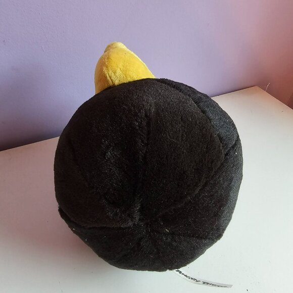 Angry Birds Black Bomb Character 8" Plush Toy No Sound 2010 Commonwealth - Picture 7 of 8